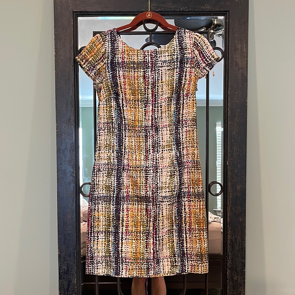 Multi colored shift dress